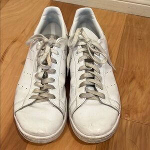Classic White Adidas Stan Smith Leather Men's Sneakers, size 12
